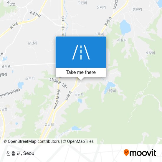 천흥교 map