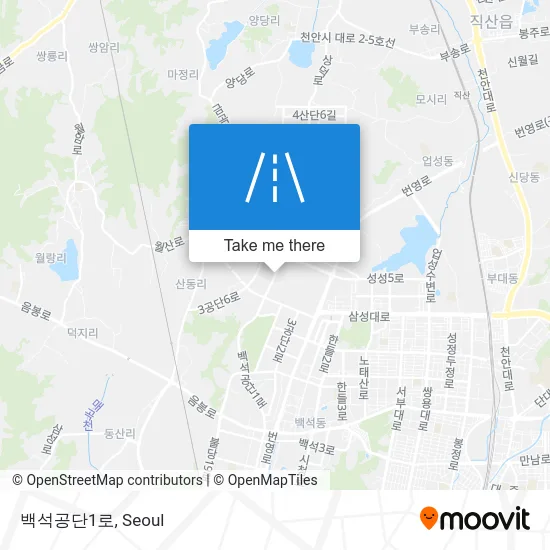 백석공단1로 map
