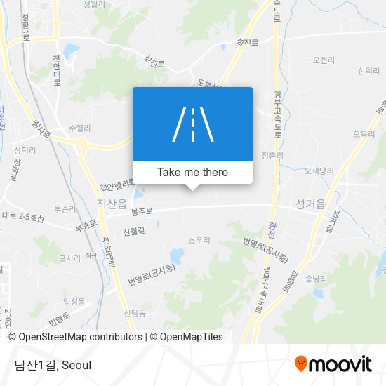 남산1길 map