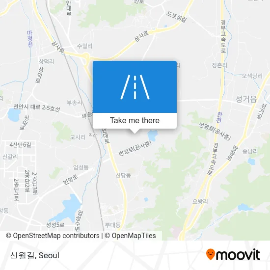 신월길 map