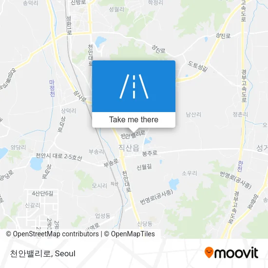 천안밸리로 map