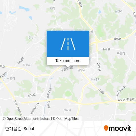 한가울길 map
