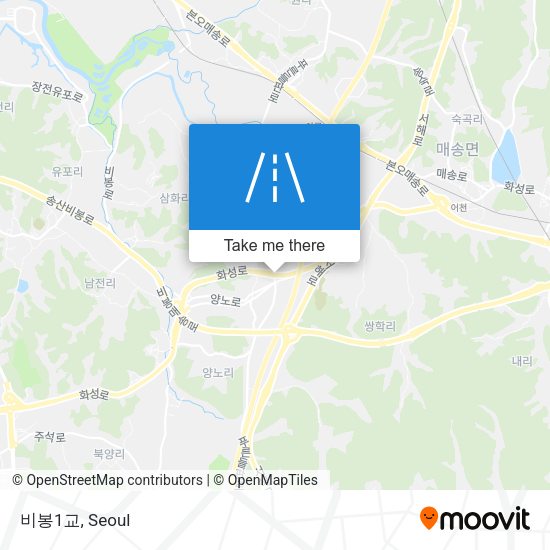 비봉1교 map