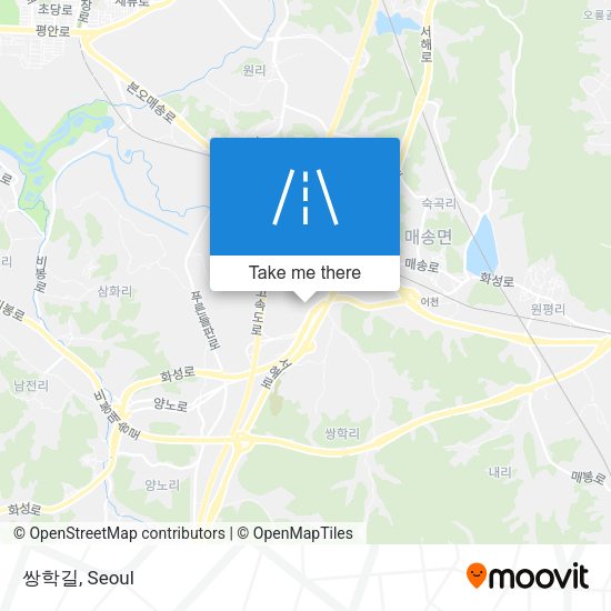 쌍학길 map