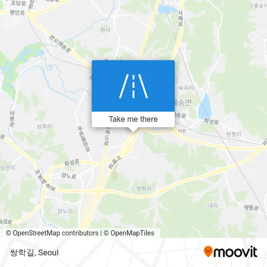 쌍학길 map