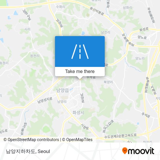 남양지하차도 map