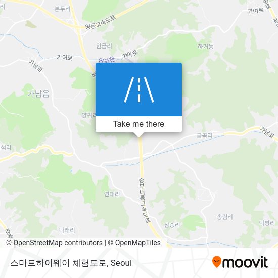 스마트하이웨이 체험도로 map