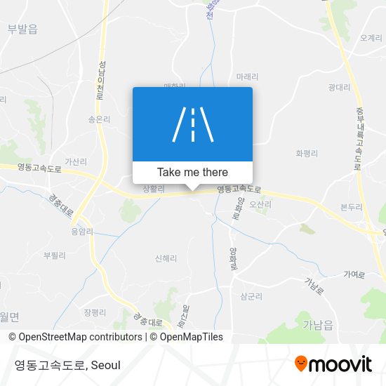 영동고속도로 map
