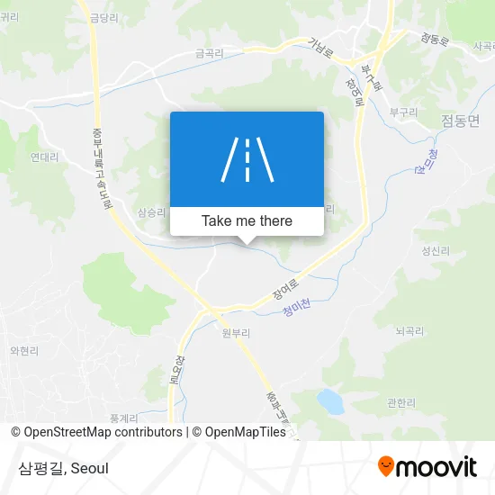 삼평길 map