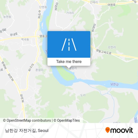 남한강 자전거길 map