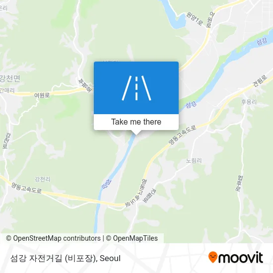 섬강 자전거길  (비포장) map