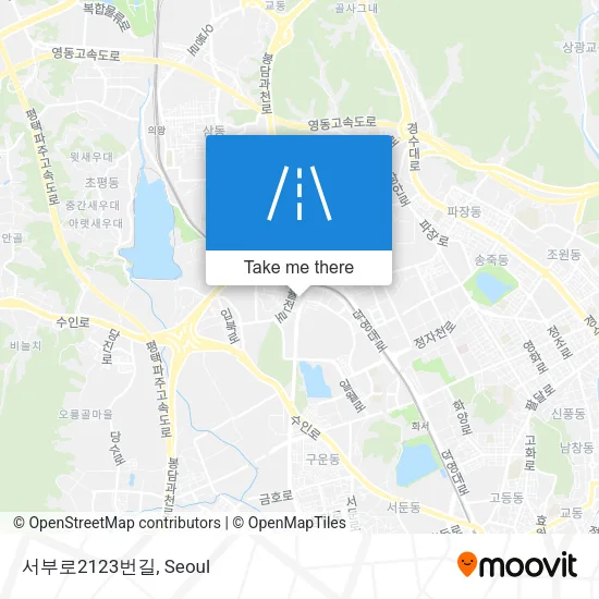 서부로2123번길 map