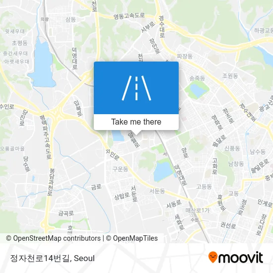 정자천로14번길 map
