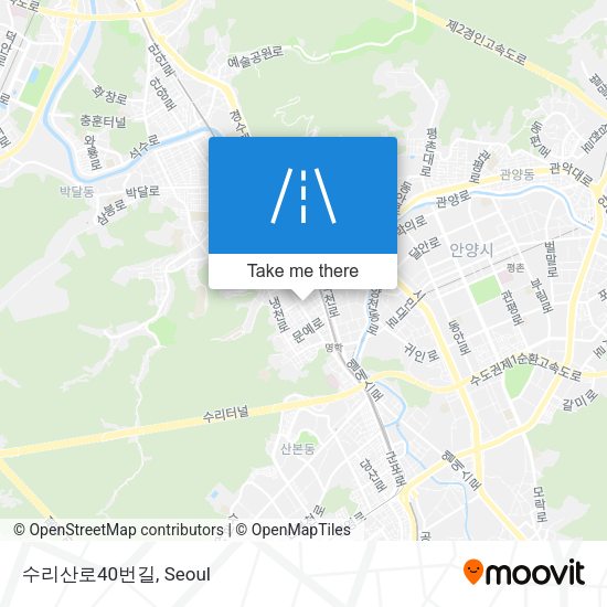 수리산로40번길 map