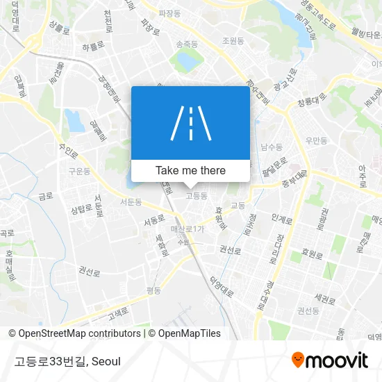 고등로33번길 map