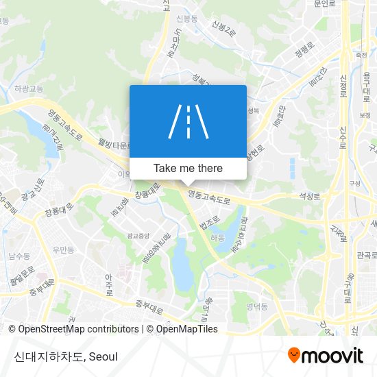 신대지하차도 map