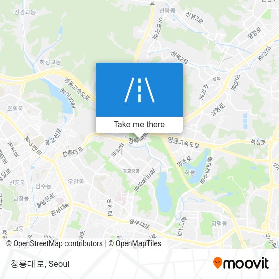 창룡대로 map