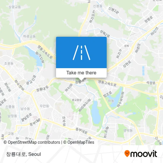 창룡대로 map