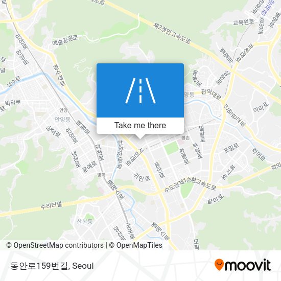 동안로159번길 map