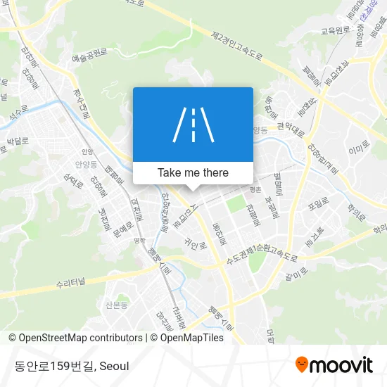 동안로159번길 map