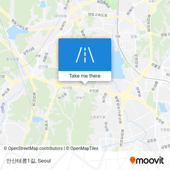 안산테콤1길 map