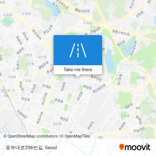 중부대로256번길 map