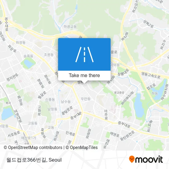 월드컵로366번길 map