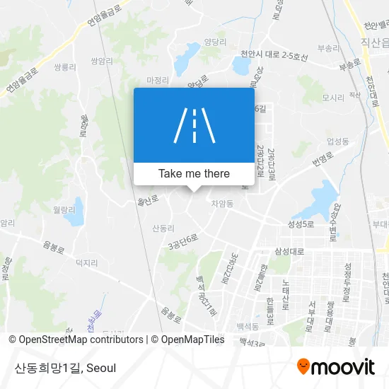 산동희망1길 map