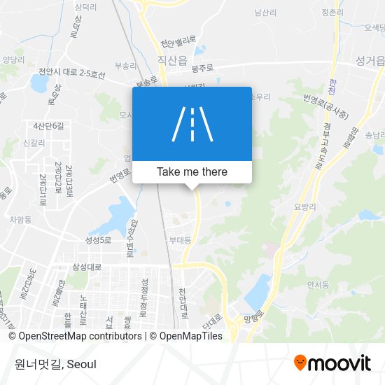 원너멋길 map