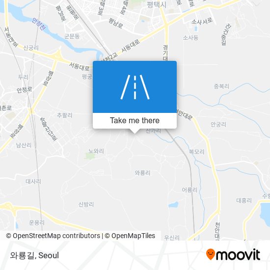 와룡길 map