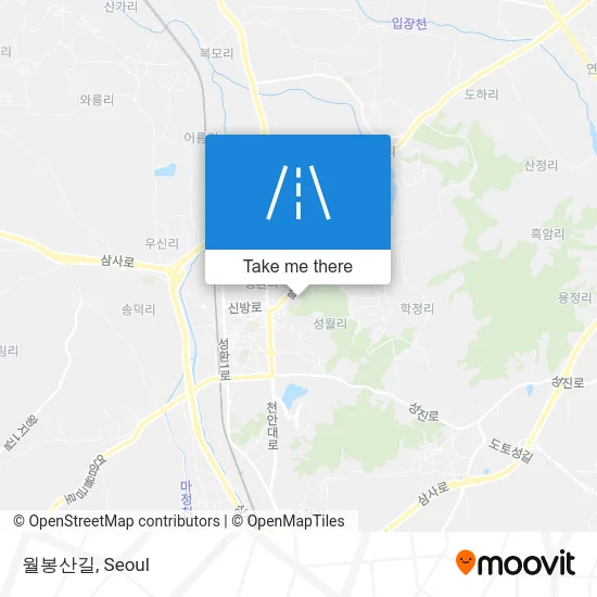 월봉산길 map