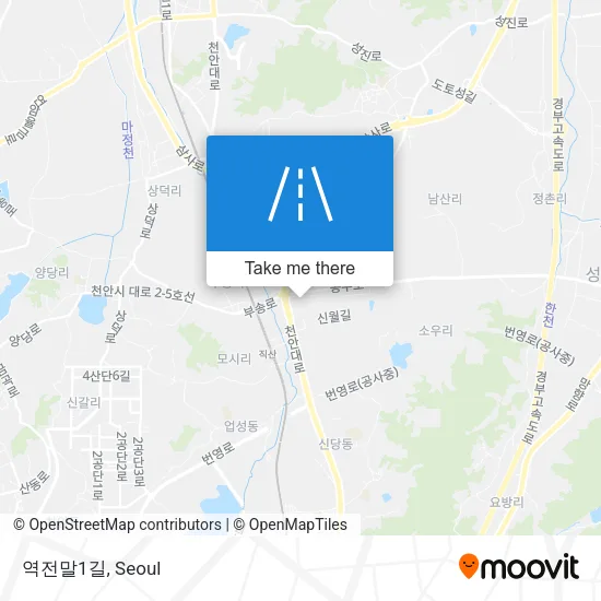 역전말1길 map