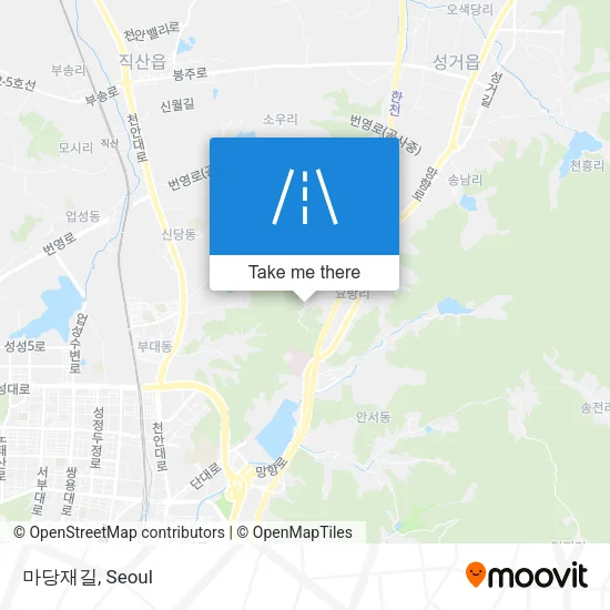 마당재길 map