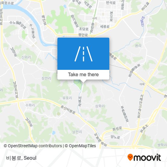 비봉로 map