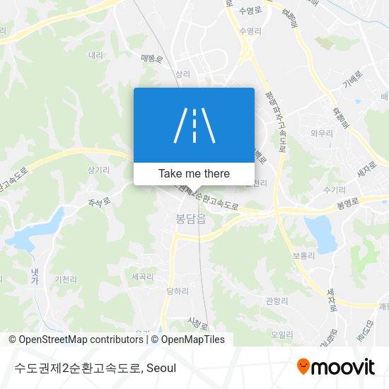 수도권제2순환고속도로 map