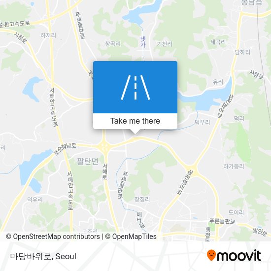 마당바위로 map