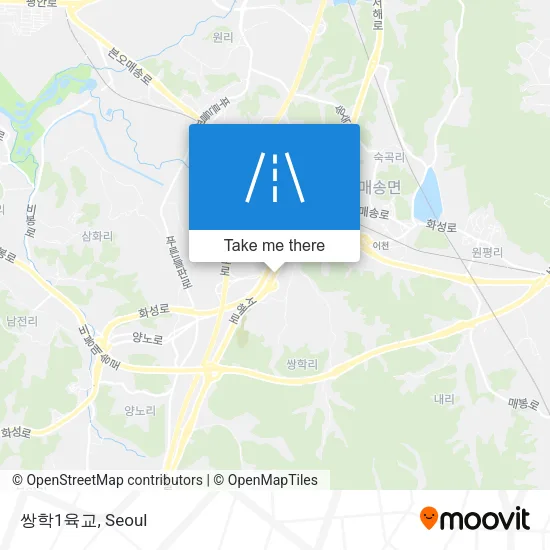 쌍학1육교 map