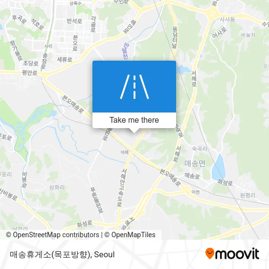 매송휴게소(목포방향) map