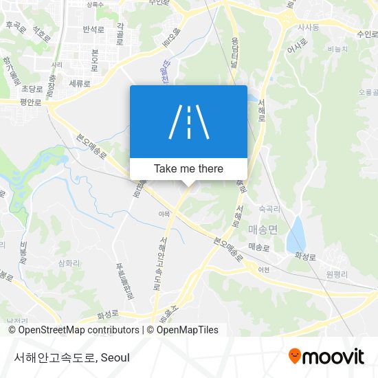 서해안고속도로 map