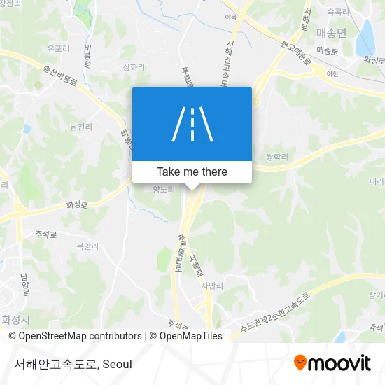 서해안고속도로 map