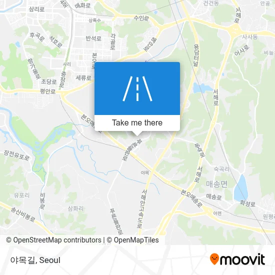야목길 map