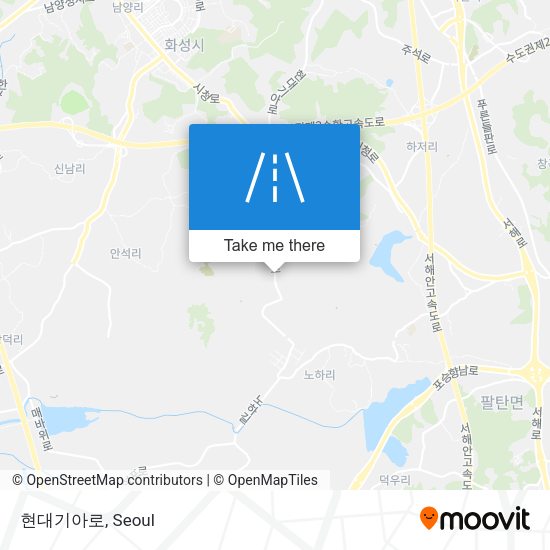 현대기아로 map