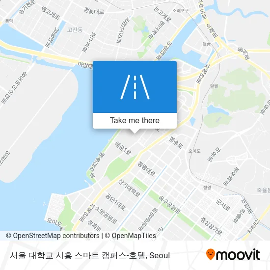 서울 대학교 시흥 스마트 캠퍼스-호텔 map