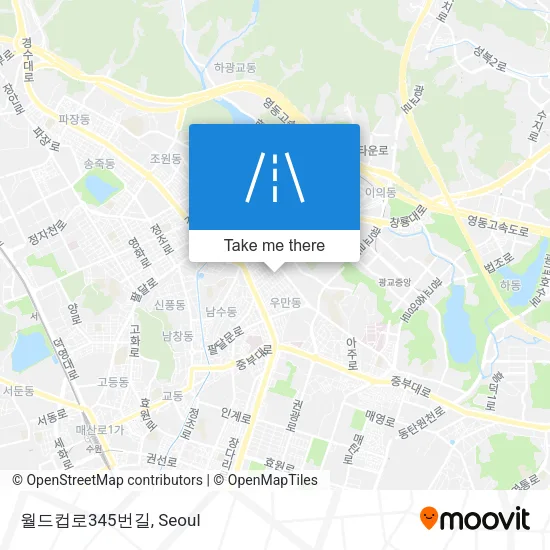 월드컵로345번길 map