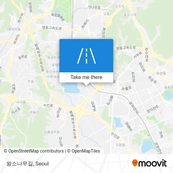 왕소나무길 map