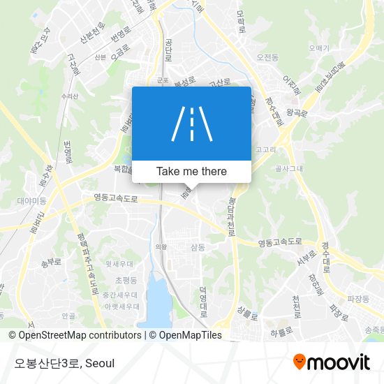 오봉산단3로 map