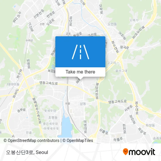 오봉산단3로 map