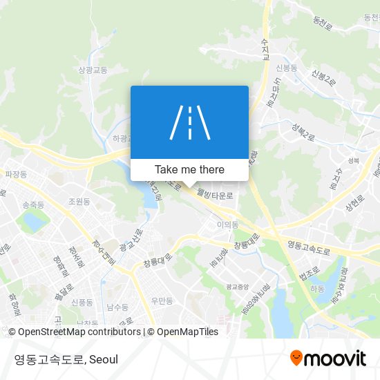 영동고속도로 map