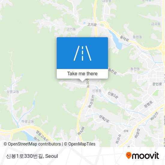 신봉1로330번길 map