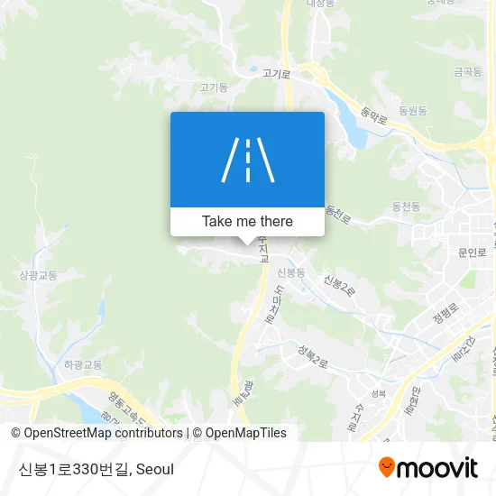 신봉1로330번길 map